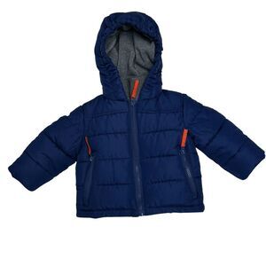 Rothschild Contrast Fleece‎ Vestee Puffer Jacket Baby Boys 6-9 Months Navy Gray